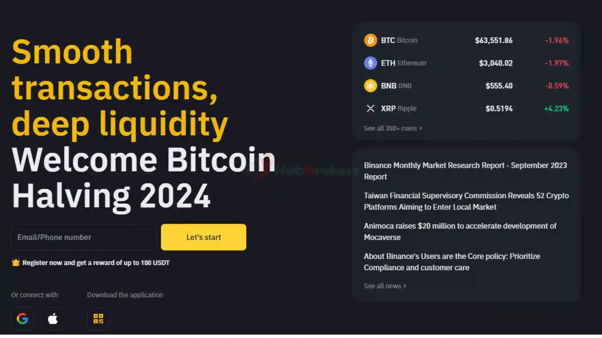 Chương trình khuyến mãi nạp tiền của sàn BINANCE