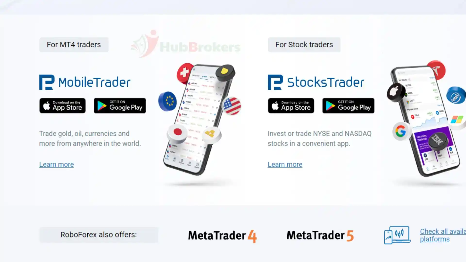 RoboForex nền tảng R Stock Trader