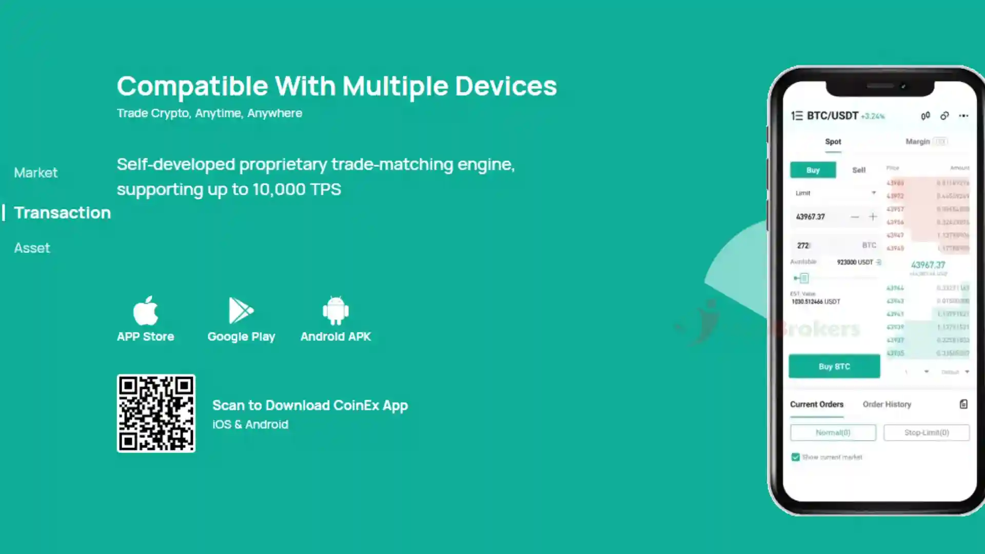 CoinEX cung cấp ứng dụng CoinEX Web và App