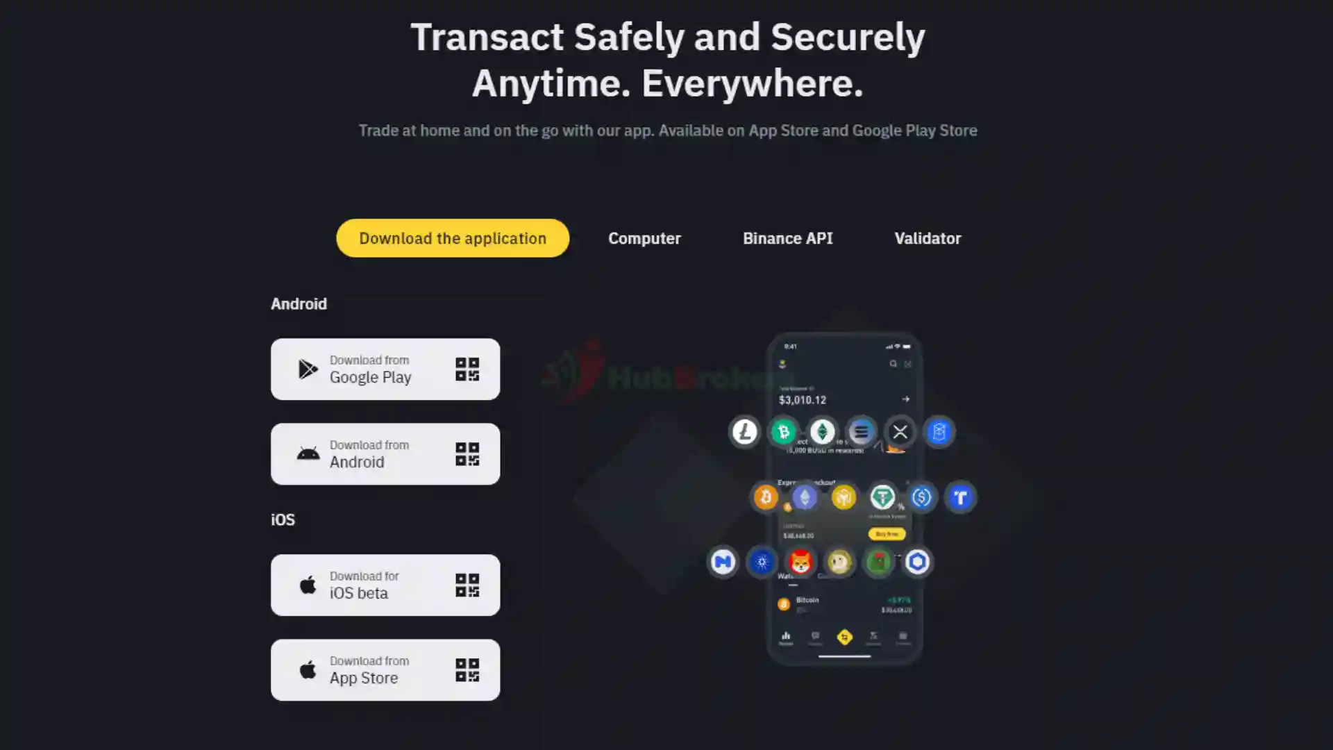 Binance cung cấp ứng dụng Binance Web, App và Desktop